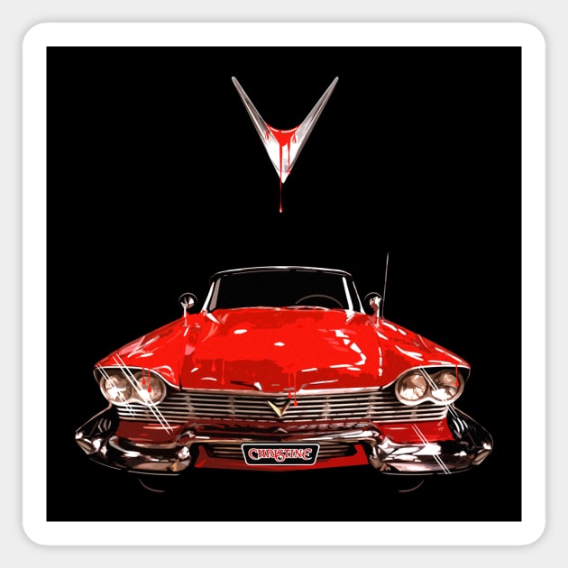 Christine  - 1958 Plymouth Fury Sticker by Artizan